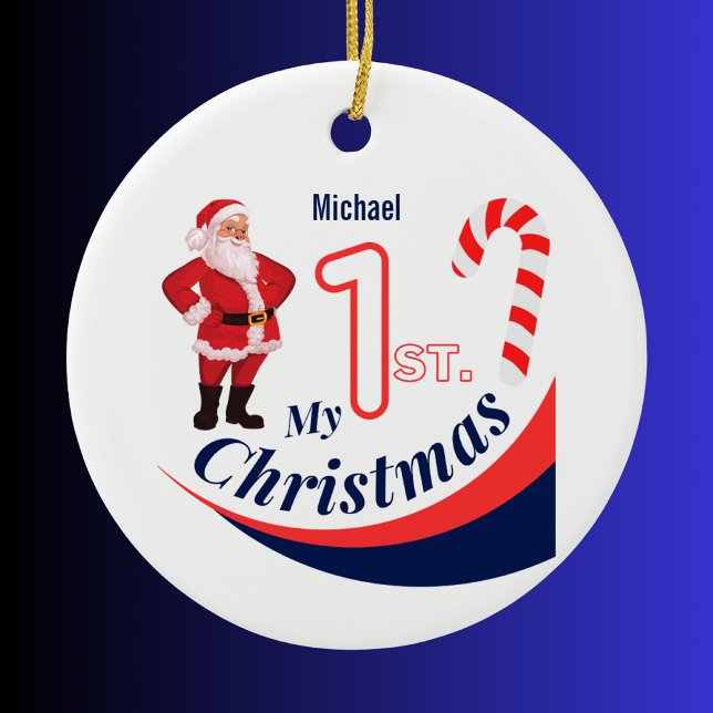 Décoration En Céramique Baby de Noël "Mon 1er Noël" (Créateur téléchargé)