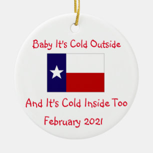 Décoration En Céramique Baby it's cold in side au Texas 2021