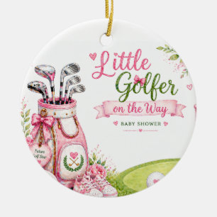 Décoration En Céramique Baby shower Golf pour fille