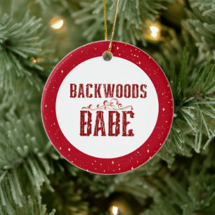 Décoration En Céramique Backwoods Babe Personnalisé