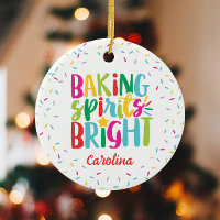 Baking Spirits Bright Colorful Sprinkies Noël