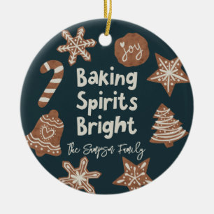 Décoration En Céramique Baking Spirits Bright Holiday Cookies