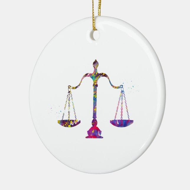 Décoration En Céramique Balance de la Justice (Gauche)