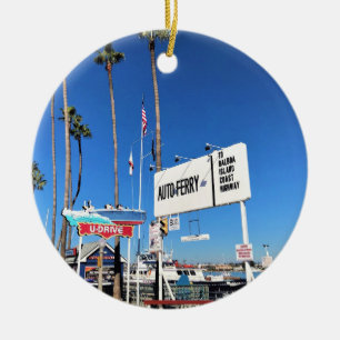 Décoration En Céramique Balboa Island Ferry, Newport Beach, Californie