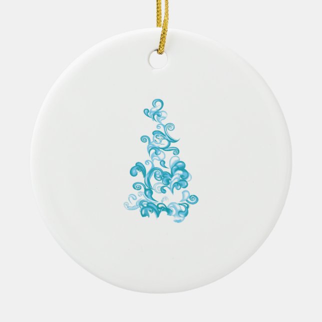 Décoration En Céramique Ball Blue, Medium Turquoise design décoratif (Devant)