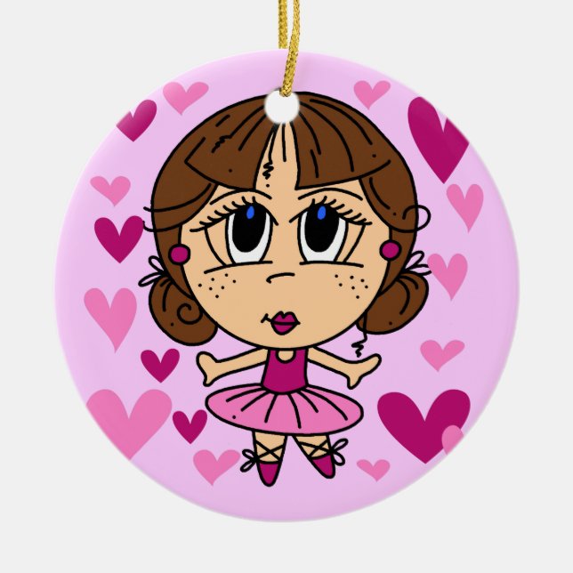 Décoration En Céramique Ballerina Girl (Devant)