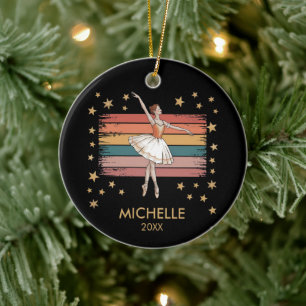 Décoration En Céramique Ballet de Noël personnalisé Ballerine danseuse
