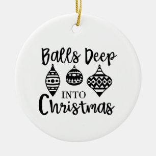 Décoration En Céramique Balls Profondes Dans Noël Drôle Noël Noël Noël Noë
