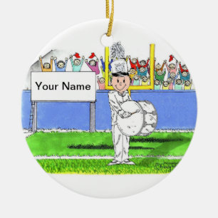 Décoration En Céramique Bande, tambour bas - mâle