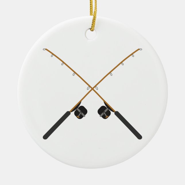 Décoration En Céramique Bandes de pêche traversées (Devant)