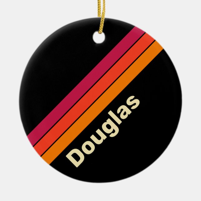 Décoration En Céramique Bandes VHS rétro avec nom (Devant)