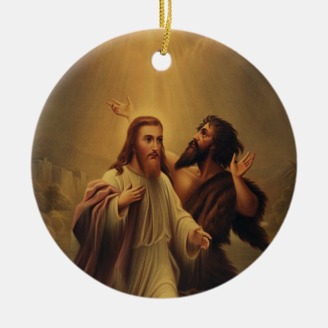Décoration En Céramique Baptême de Jésus-Christ (Devant)
