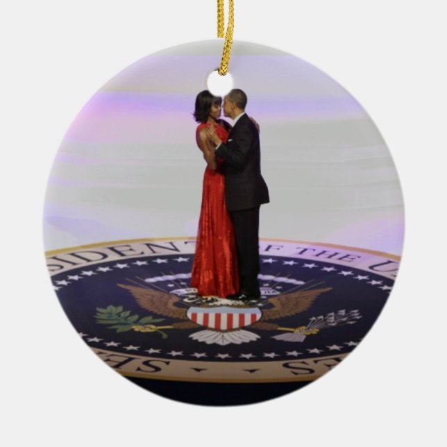 Décoration En Céramique Barack et Michelle Obama (Devant)