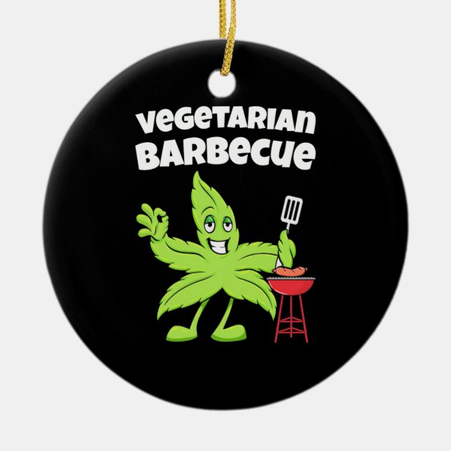 Décoration En Céramique Barbecue végétarien (Devant)