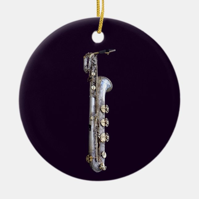 Décoration En Céramique Baritone saxophone (Devant)