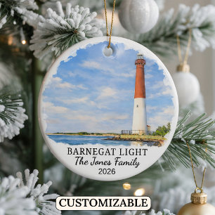 Décoration En Céramique Barnegat Light personnalisé, New Jersey sur mesure