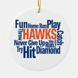 Décoration En Céramique Base-ball de faucons