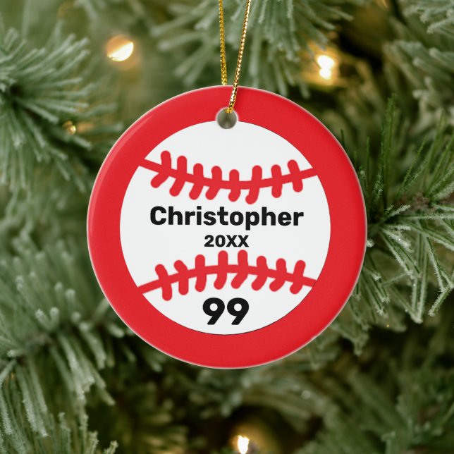 Décoration En Céramique Baseball (Arbre)