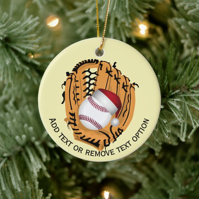 Décoration En Céramique Baseball, Gant, Bats de Noël (Arbre)