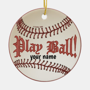 Décoration En Céramique Baseball Jouer au ballon