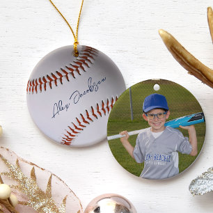 Décoration En Céramique Baseball Signé Personnalisé