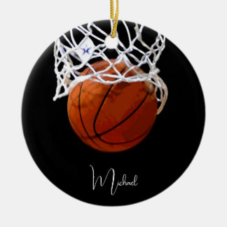 Décoration En Céramique Basketball Your Name