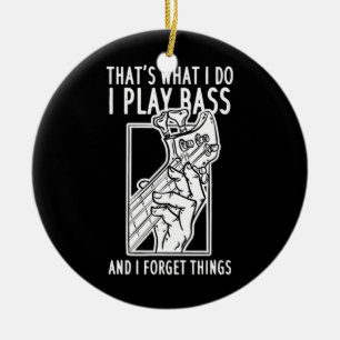 Décoration En Céramique Bass Player Bass Guitare