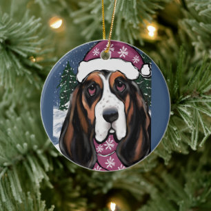DÉCORATION EN CÉRAMIQUE BASSET HOOK