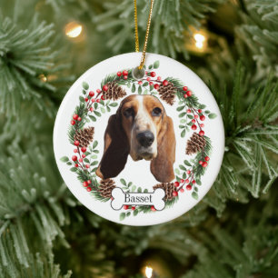 Décoration En Céramique Basset Hound