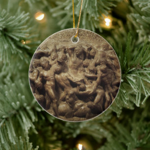 Décoration En Céramique Bataille des Lapiths et des Centaures par Michel-A