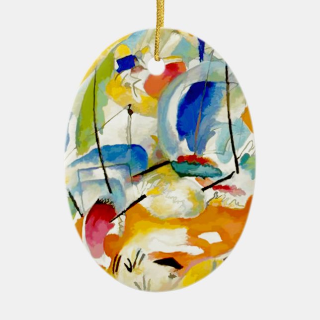 Décoration En Céramique Bataille navale de Kandinsky 1913 (Devant)