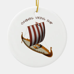 Décoration En Céramique Bateau d'Oseberg Viking