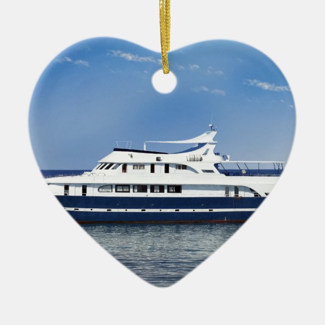 Décoration En Céramique bateau en mer (Devant)