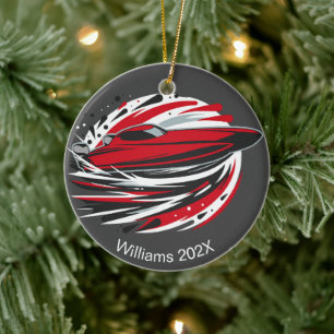 Décoration En Céramique Bateau Offshore Dynamique Personnalisé