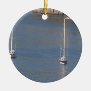 Décoration En Céramique Bateaux au repos à Sorrente Italie