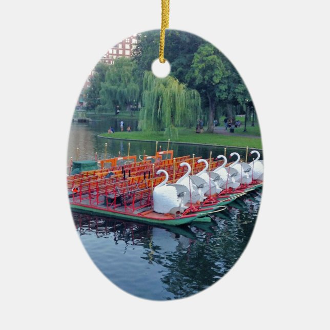Décoration En Céramique Bateaux de Boston Swan (Devant)