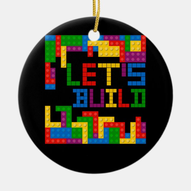 Décoration En Céramique Bâtiment en briques bloc Construisons maître const (Devant)