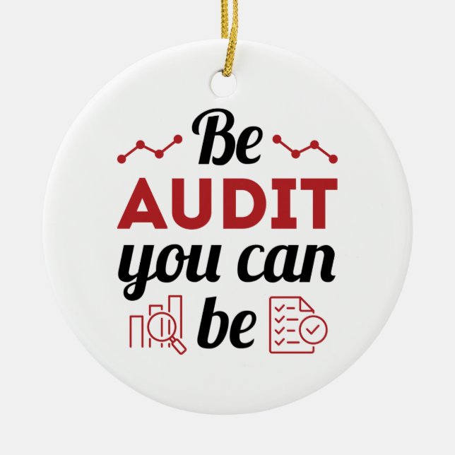 Décoration En Céramique Be Audit You Can Be Funny Auditing Staff (Devant)