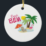 Décoration En Céramique Beach Bum<br><div class="desc">Sortir avec le soleil couchant sur une plage vide,  c'est embrasser vraiment votre solitude.</div>
