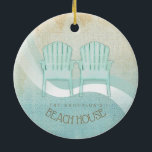 Décoration En Céramique Beach House Adirondack Chaises Aqua Blue ID623<br><div class="desc">Cette décoration en céramique aux couleurs douces de la mer et du sable vous permet d'ajouter facilement votre nom et votre texte en utilisant la modèle fournie. L'image simple des chaises Adirondack sur un arrière - plan d'aquarelle en détresse est mise en évidence par un accent de vague en aqua...</div>