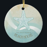 Décoration En Céramique Beach House Nautical Starfish Aqua Blue ID623<br><div class="desc">Ce produit aux couleurs douces de la mer et du sable vous permet d'ajouter facilement votre nom et votre texte en utilisant le modèle fourni. L'image simple de l'étoile de mer sur un arrière - plan d'aquarelle en détresse est mise en évidence par un accent de vague dans l'eau et...</div>