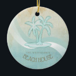 Décoration En Céramique Beach House Palm Trees Aqua ID623<br><div class="desc">Ce produit aux couleurs douces de la mer et du sable vous permet d'ajouter facilement votre nom et votre texte en utilisant le modèle fourni. L'image simple des palmiers sur un arrière - plan en difficulté, aquarelle, est mise en valeur par un accent de vague dans l'eau et le blanc....</div>