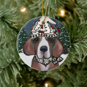 Décoration En Céramique Beagle