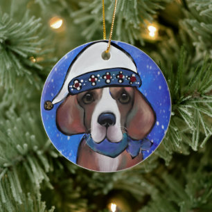 Décoration En Céramique Beagle