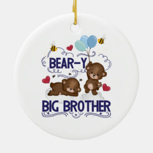 Décoration En Céramique Bear y Big Brother Fils de frère
