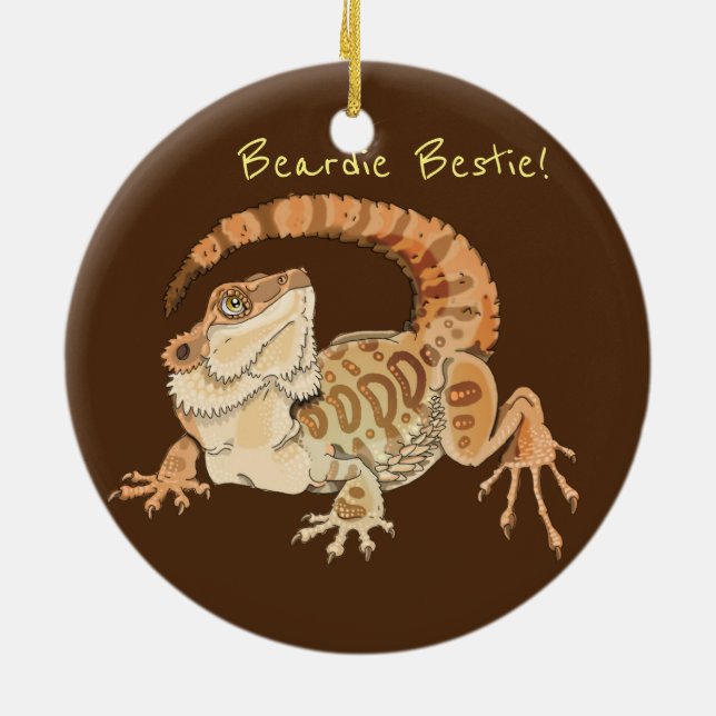 Décoration En Céramique Beardie Bestie ! (Dos)