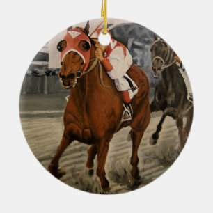 Décoration En Céramique Beau cheval ravit les propriétaires dans une cours