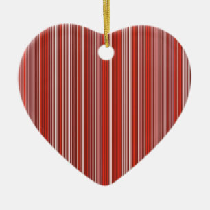 Décoration En Céramique Beaucoup de bandes colorées dans le motif rouge
