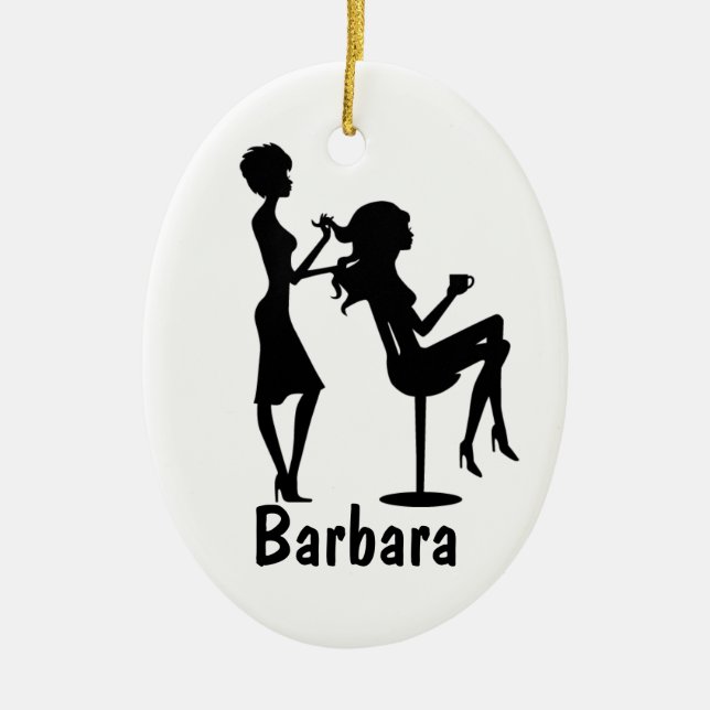 Décoration En Céramique Beauticien Customisé (Devant)