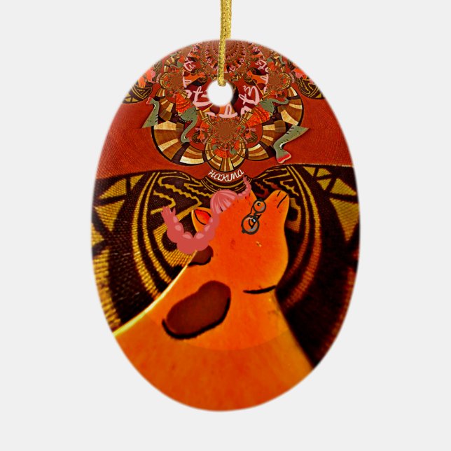 Décoration En Céramique Beautiful Amazing Giraffe love safari (Devant)